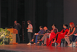 Reg McKnight Presenting the Poetry Award