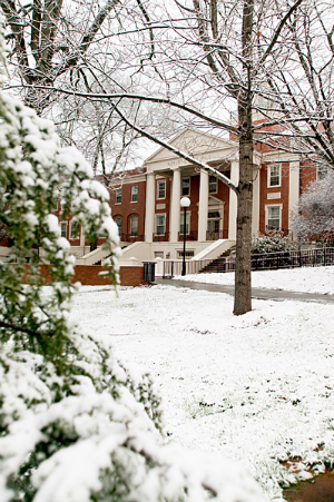 Park Hall in the Snow