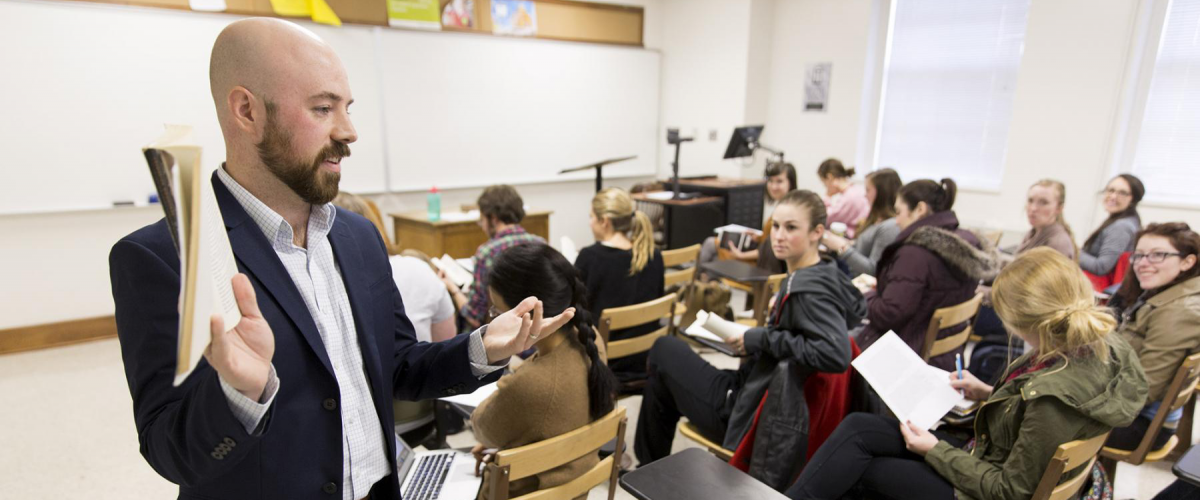 Cody Marrs teaching students