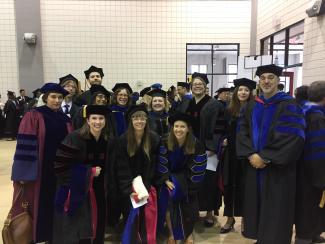 Our newly minted PhDs with their major advisors